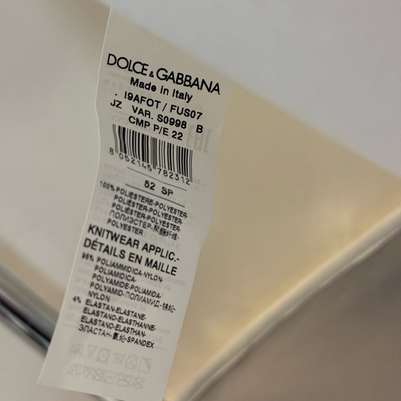 Dolce & Gabana Holographic Silver Jacket - size XL - used once - Picture 9 of 11